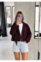 Tasseled Buttoned Crop Suede Jacket - 3