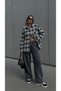 Plaid Pattern Oversize Drop Shoulder Pocketed Buttoned Long Sleeve Lumberjack Woven Shirt Aw26Go0001 - 2