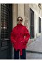 Araboy Stand Collar Buttoned Double Breasted Trench Jacket - 7