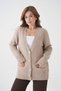 Long Sleeve Oversize Thick Knit Loose Knitwear Cardigan Aw26Hi0016 - 3