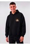 Teddy Printed Oversized Men's Hooded Sweatshirt