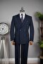 Exclusive double-breasted suit navy blue - 2