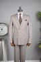 Exclusive Striped Linen Double-Breasted Suit Brown - 2
