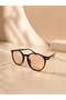 Pera Oval Round Black Unisex Women Men Retro Uv400 Stylish Classic Bone Sunglasses - 5