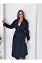 Double-Breasted Collar Long Trench Coat 1.20m - 2