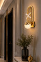 Gold Led Wall Lamp with Three Light Sources - 2