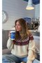 Crew Neck Nordic Patterned Jacquard Long Sleeve Soft Textured Knitwear Sweater Aw26Kz00020 - 3