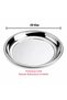 Set of 6 Stainless Steel Plates, Breakfast Plate, Snack Plate, Multi-Purpose Round Presentation Plate - 5
