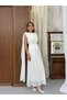 LİNCON Maxi Elbise 3113 - Beyaz - 5