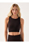 Motion Soft Textured Crop Top Brown