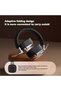 Retro Wireless Headphones, HiFi Stereo Sound, 5.3 Bluetooth, Foldable Design, 200-Hour Standby, Metal Trim, Leather Texture, Dual Mode with Microphone, for Music and Gaming (Silvery Black) - 7