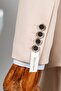 Exclusive double-breasted suit beige - 5