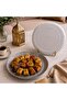 Wavy Silver Serving Plate Set – 5 Pieces, 30 cm - 3