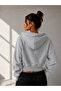 Women's V-Neck Crop Sweatshirt - 2