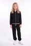 Girl's Ribbed Crop and Stripe Detailed Tracksuit Set - 6