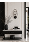 Black Led Wall Lighting with 3D Circular Interlocking Effect - 3