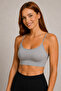 Women's Thin Strap Crop Top Basic Stretchy Bustier Tank Top - 5