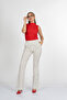 Spanish Style Polka Dot Patterned Lycra Trousers 30381 - 6