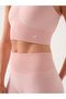 Motion Soft Textured Crop Top Pink - 3