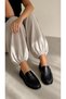 Twist Genuine Leather Women's Loafer Shoes Black - 3