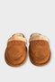 Unisex Plush Inside Non-Slip Sole Bohça Home Slippers Taba - 5