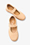 Eladsa Women's Genuine Leather Ballerinas - Cream Suede - 3