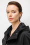 Hooded Trench Coat with Elastic Sleeves 6001 - 3