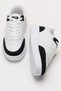 Unisex Flat Light Sole Sneaker Shoes White - Black - 7