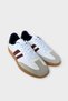 Unisex Lightweight Sneaker Shoes White - Bordo - 4
