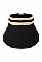 Crown Straw Visor Hat - 2