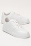 Unisex Lace-Up Sports Sneaker Shoes White - 2