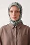 Mint Green Nature Pattern Elya Scarf - 3