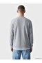 Özmarka New Season Gray Crew Neck Men's Sweatshirt - 4
