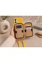 iPhone 16 (6.1 Inch) Compatible Premium Lux Leather Case with Open Sides, Slim Design, Wallet, Zipper, Card Holder, Crossbody Neck Strap, and Drawstring Strap - 4