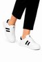 Unisex Skin Poly Sole Sneaker Shoes White - Black - 3