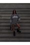 Crew Neck Cleveland Text and Number 23 Detailed Oversize Long Sleeve Knitwear Sweater Aw26Kz00025 - 3