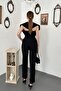 Black Double-Breasted Jumpsuit - 4