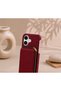 iPhone 16 (6.1 Inch) Compatible Premium Lux Leather Case with Open Sides, Slim Design, Wallet, Zipper, Card Holder, Crossbody Neck Strap, and Drawstring Strap - 5