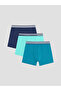 Vizyon New Season Mixed Cotton Flexible Men's Boxer 3-Pack