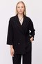 Women's Double-Breasted Textured Blazer Jacket
