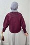 Baby Collar Short Shirt 2254 - Bordo - 5