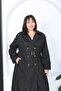 WOMEN'S LARGE SIZE TRENCH COAT - 7