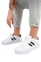 Unisex Sports Sneaker Shoes White - Black - 6