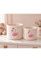 2-Piece Children's Room Toy Basket Decorative Organizer Storage Basket with Figures 18X18 - 16X16 cm - 2