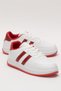 Unisex Flat Light Sole Sneaker Shoes White - Red - 6