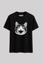Cat Printed Funny Unisex Oversize Cotton T-Shirt Y2K Vintage Graphic Crew Neck - 3