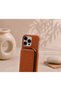 iPhone 15 Pro Max (6.7 Inch) Compatible Premium Lux Leather Case with Open Sides, Slim Design, Wallet, Zipper, Card Holder, Crossbody Neck Strap, and Drawstring Strap - 5