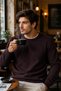 Men's Crew Neck Patterned Sweater - 3