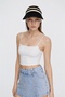 Crown Straw Visor Hat - 4