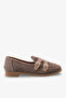 Siela Women's Genuine Leather Ballerinas - Mink Suede